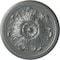 Ekena Millwork Legacy Acanthus Ceiling Medallion (Fits Canopies up to 3 1/2"), 12 3/4"OD x 7/8"P, Platinum CM12LEPLS - alternate 1